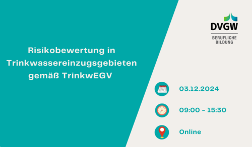 Risikobewertung in Trinkwassereinzugsgebieten Veranstaltung