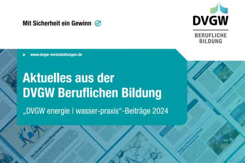 Cover des Sonderheftes 2024 mit allen Beiträgen der DVGW Beruflichen Bildung